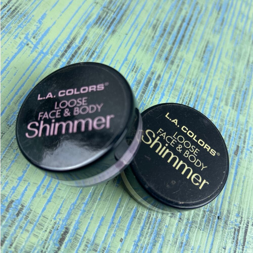 L.A. COLORS Loose Face & Body Shimmer - Set of 2 Highlighter Powders